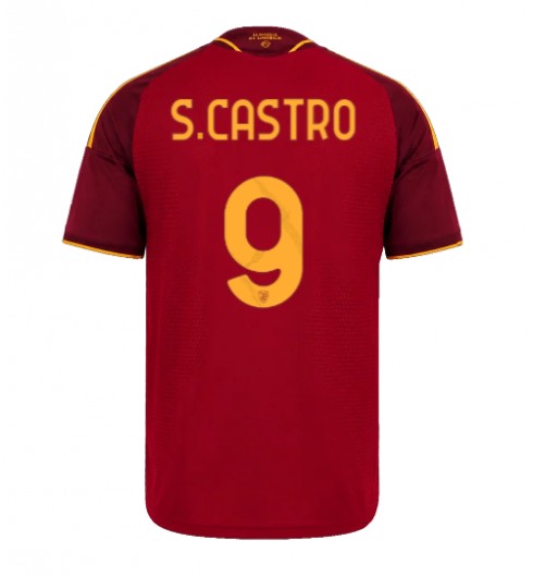 AS Roma Santiago Castro #9 Domácí Dres 2026-27 Krátký Rukáv AS Roma Santiago Castro #9 Domácí Dres 2026-27 Krátký Rukáv